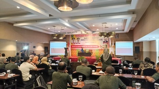 Penyegaran wasit dan juri untuk di Porprov Riau di Kuansing (foto/mat)